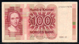 659-Norvège 100 Kroner 1989-VI - Norway