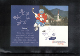 Slowenien / Slovenia 2003 European Youth Olympic Festival Bled - Ice Hockey Postal Stationery Postcard - Hockey (Ice)