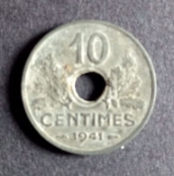 Pièce 10 Centimes État Français 1941 Grand Module - 10 Centimes