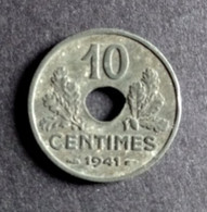 Pièce 10 Centimes État Français 1941 Grand Module - 10 Centimes