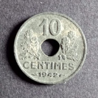 Pièce 10 Centimes État Français 1942 Grand Module - 10 Centimes