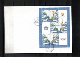 Slowenien / Slovenia 2002 Olympic Games Salt Lake City Complete Sheet FDC - Inverno2002: Salt Lake City