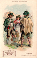 Cpa Avec Publicité Au Dos Collection De La Musculosine Byla Costume Autriche Austria En TB.Etat - Sonstige & Ohne Zuordnung