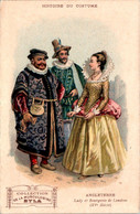 Cpa Avec Publicité Au Dos Collection De La Musculosine Byla Costume Angleterre England Inghilterra TB.Etat - Sonstige & Ohne Zuordnung