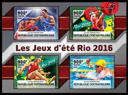 Olympische Spelen 2016 , Centrall Afrika - Blok Postfris - Estate 2016: Rio De Janeiro