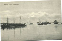 PC GUINÉE PORTUGAISE, BISSAU, COMECO D'UM TORNADO, Vintage Postcard (b38685) - Guinea-Bissau