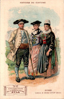 Cpa Avec Publicité Au Dos Collection De La Musculosine Byla Costume Suisse Swiss Svizzero TB.Etat - Au