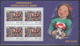 GRÖNLAND  Block 30, Postfrisch **, 80 Jahre Verein Grönländischer Kinder, 2004 - Blocks & Kleinbögen