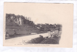 CPA : 14 X 9 -  AIGNAY-le-DUC.  -  Emplacement  Du  Vieux  Château - Aignay Le Duc