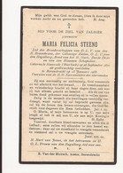 Maria Felicia Steeno  Haesrode Bierbeek  //  Berendrecht 1933 - Andachtsbilder
