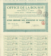 - Titre De 1923 - Office De La Bourse à Lège - - Bank & Insurance