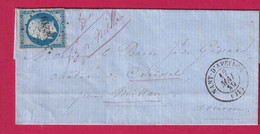 N°14 PC 2219 NANT D'AVEYRON POUR MILLAU LETTRE COVER FRANCE - 1849-1876: Classic Period