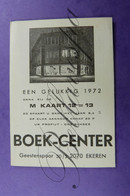 Ekeren Boek-Center Geestenspoor 30/3 Zak Kalender -1972-Meyer Boekhandel - Antwerpen