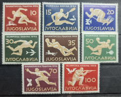 YUGOSLAVIA 1956 - MNH - Mi 706-713 - Ungebraucht