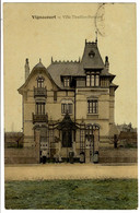 VIGNACOURT - Villa Thuillier Buridard - Colorisée - Brillante - Timbre Décollé - Vignacourt