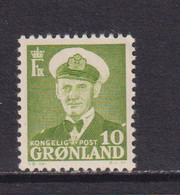 GREENLAND - 1938-46 Frederik IX 10o Never Hinged Mint - Neufs