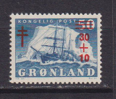 GREENLAND - 1958 TB Relief 30o+100o On 50o Never Hinged Mint - Neufs