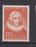 GREENLAND - 1958 Egede 30o Never Hinged Mint - Neufs