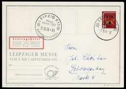 1951, DDR, 293, FDC - Non Classificati