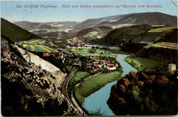 Saalfeld Umgebung - Blick Vom Bohlen Saalaufwärts Auf Oberwitz Und Reschwitz - Saalfeld