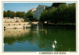 Carrieres Sur Seine Le Parc De La Mairie      CPM Ou CPSM - Carrières-sur-Seine