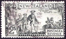NEW ZEALAND 1942 KGVI 2/- Olive-Green SG589e Used - Usados