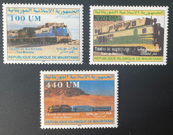 Mauritanie Mauretanien Mauritania 2003 Mi. 1131 - 1133 Trains Eisenbahn Railways - Mauritania (1960-...)