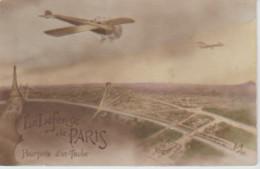 Militaria. LA DEFENSE DE PARIS . Poursuite D'un "Taube" (Aviation Militaire) - Guerre 1914-18