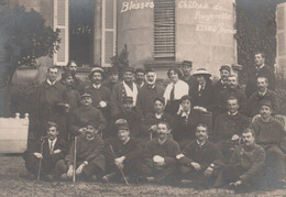 ETANG Sur ARROUX  -  Militaires Blessés Posant Au Château De FOUGERETTE  ( Carte Photo ) - Autres & Non Classés