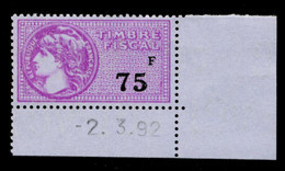 Timbre Fiscal (fiscaux) - Série Fiscale Unifiée (SFU) Neuf N° 475 - Coin Daté Du 02/03/1992 - Fiscale Zegels