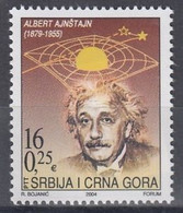 SERBIA AND MONTENEGRO 3193,unused - Albert Einstein