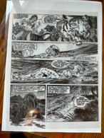 RARISSIME Pièce Unique Très Rare Film D' Impression Planche Plastique Du RAHAN 35 EO Page 43/61 NEUF 1983 TIGRE CHERET - Rahan