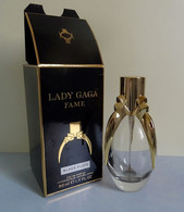 Flacon Vaporisateur "LADY GAGA FAME"  Eau De Parfum 50 Ml VIDE/EMPTY Avec Sa Boite, Collection/décoration - Flacons (vides)