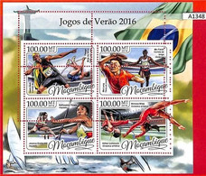 A1348 Mozambique-ERROR МISSPERF 2016 SPORT  Olympic Rio Ping Pong Олимпиада Рио - Zonder Classificatie