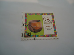 ZIMBABWE  USED STAMPS  ART   POTTERY - Zimbabwe (1980-...)