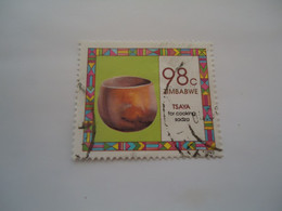 ZIMBABWE  USED STAMPS  ART   POTTERY - Zimbabwe (1980-...)