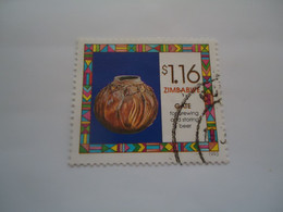 ZIMBABWE  USED STAMPS  ART   POTTERY - Zimbabwe (1980-...)