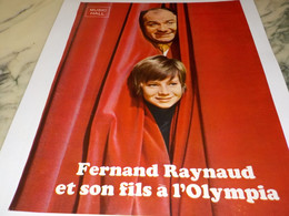 PHOTO FERNAND RAYNAUD ET SON FILS A L OLYMPIA 1971 - Non Classés