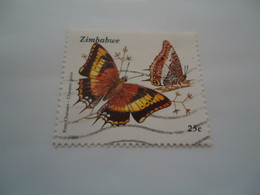 ZIMBABWE  USED  STAMPS BUTTERFLIES - Zimbabwe (1980-...)