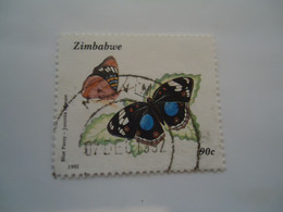 ZIMBABWE  USED  STAMPS BUTTERFLIES - Zimbabwe (1980-...)