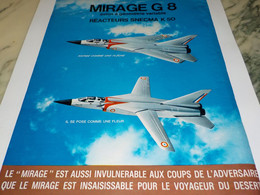 ANCIENNE PUBLICITE MIRAGE G 8  1971 - Pubblicità