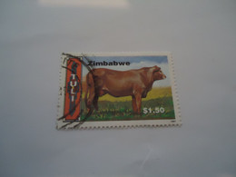 ZIMBABWE  USED  STAMPS  COW - Zimbabwe (1980-...)