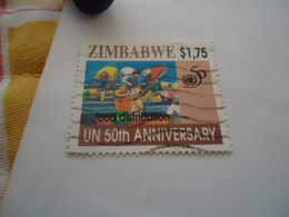 ZIMBABWE  USED  STAMPS ANNVERSARIES  FOOD - Zimbabwe (1980-...)