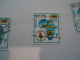 ZIMBABWE  USED  STAMPS SPORTS  AFRICAN GAMES - Zimbabwe (1980-...)