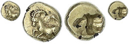 1/12 Stater ELEKTRON 625/575 V. Chr. Ibex (Steinbock) Links, Darüber Rechts Eine Robbe/Inkusum. 1,64 G.sehr Schön/vorzüg - Griekenland