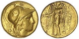 Stater 330/323 V. Chr., Milet (?). Athenakopf Mit Korinthischem Helm R./Nike Steht L., Rechts Unten Beizeichen Streitaxt - Griekenland