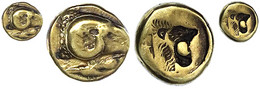Hekte (1/6 Stater) ELEKTRON 521/478 V. Chr. Widderkopf R./inkuser Löwenkopf R. 2,46 G.sehr Schön. Bodenstedt 16. - Griekenland
