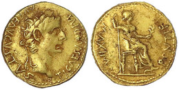 Aureus 14/37. Bel. Kopf R./PONTIF MAXIM. Livia Sitzt R. 7,48 G.sehr Schön. RIC 29. - Andere & Zonder Classificatie