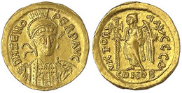 Solidus 474/491, Constantinopel, 4. Offizin. 4,46 G.gutes Vorzüglich. RIC 928. - Andere & Zonder Classificatie