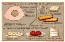 Cp Publicitaire Sur La Valeur Nutritive Suraliment De Nucleine Lavocat En TB.Etat - Advertising